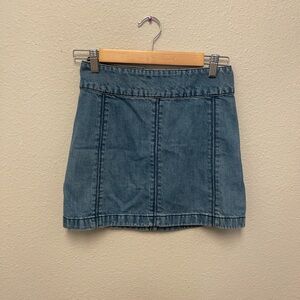 Free People Blue Pencil Mini Skirt Casual